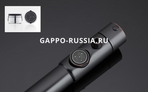 Смеситель для кухни  G4390-10 чёрный фото 6