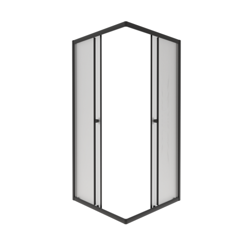 Душевое ограждение Triton Вента Блэк Вельвет 80*80, 90*90 стекло матовое фото 3