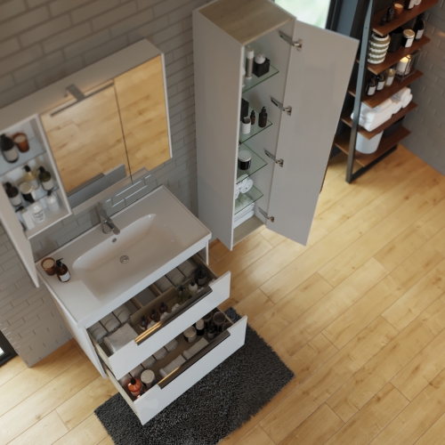 Пенал Dreja Prime 35 белый фото 3