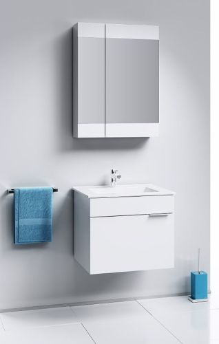 Тумба с умывальником Aqwella  BRIG 60 75 подвесная белая фото 2