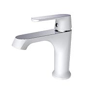 Смеситель для раковины Haiba HB10804 хром-белый