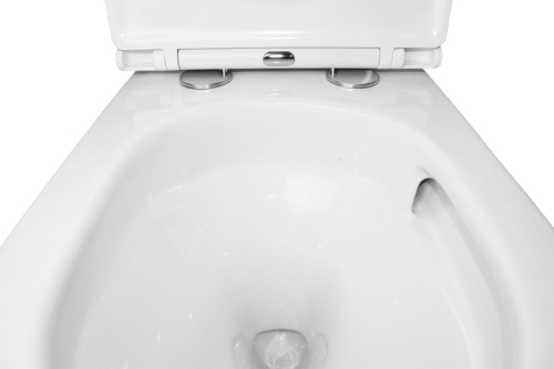 Унитаз напольный безободковый, смыв Торнадо Azario Grado AZ-2141 UQ1 с сидением микролифт фото 6