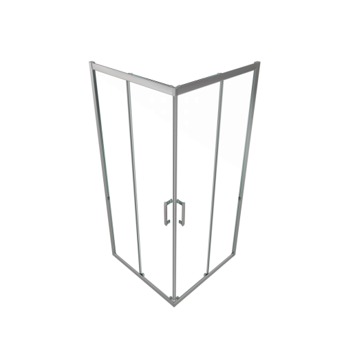 Душевое ограждение Triton Фикс-Хром 80*80, 90*90, 100*100 стекло прозрачное 6мм фото 3