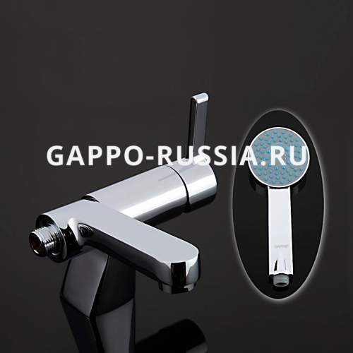 Смеситель врезной на борт ванны 1 отв. Gappo G1204 фото 3