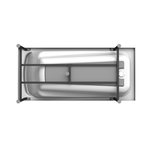 Ванна акриловая Radomir Роза 169*77 + каркас фото 3