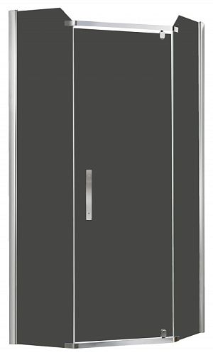 Душевое ограждение Azario Edmonton 90*90 стекло серое, профиль хром