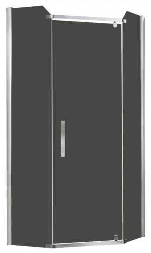 Душевое ограждение Azario Edmonton 90*90 стекло серое, профиль хром