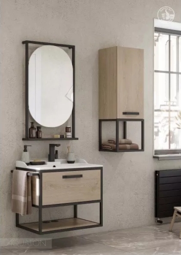 Тумба с раковиной Фабиа Aquaton Лофт 65, 80 Дуб Эндгрейн фото 5