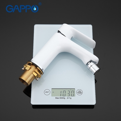 Смеситель для биде Gappo G5048 белый/хром фото 6