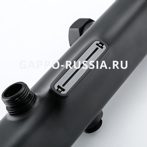 Душевая система с термостатом Gappo G2495-76 черная фото 6