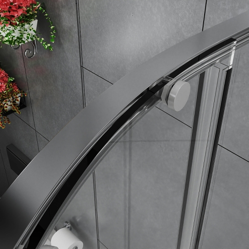 Душевое ограждение Azario Шанхай AZ-S43 80*80, 90*90, 100*100 профиль графит матовый фото 4
