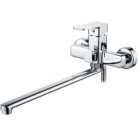 Смеситель с длинным изливом для ванны Ledeme L2280 хром (лейка и шланг в комплекте)