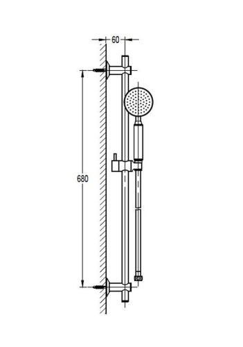 ДУШЕВОЙ ГАРНИТУР CEZARES ECO-SD-01 хром фото 2