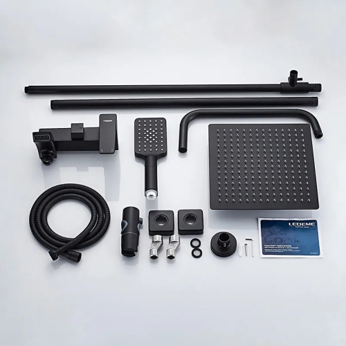 Душевая система Ledeme L2478B черная фото 9