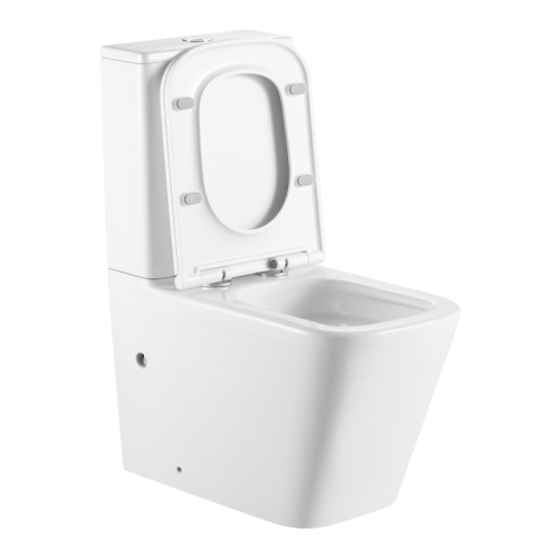 Унитаз напольный безободковый Azario Terra AZ-6003-A, смыв Торнадо фото 2