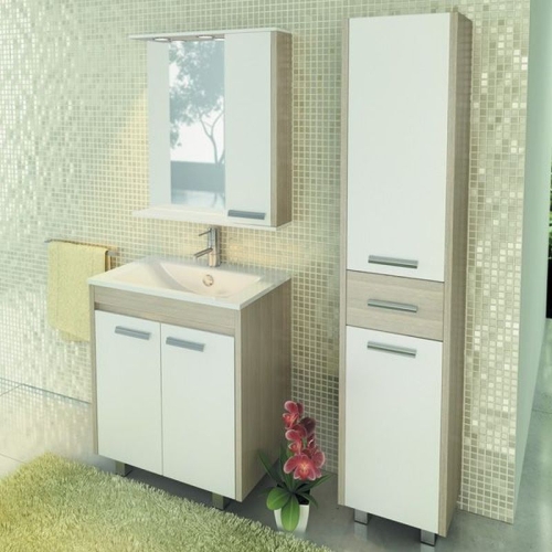Зеркало со шкафчиком Comforty Тулуза 75, 90 фото 2