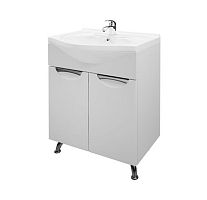 Тумба с раковиной Мирсант Камилла 60 напольная белая