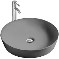 Раковина накладная Aquatek Европа AQ5558-MG 41,5*41,5*13,5, серый матовый