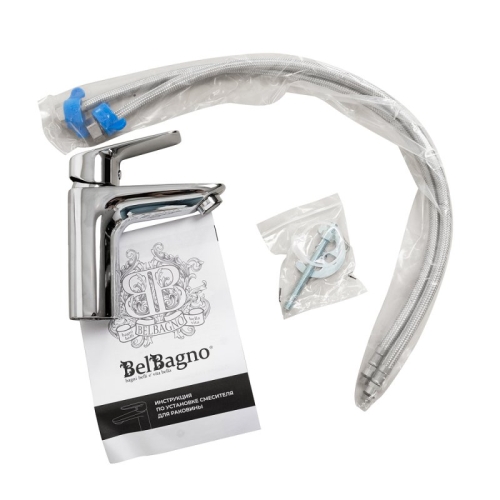 Смеситель для раковины BelBagno Due-LVM-CRM-W0, хром фото 6