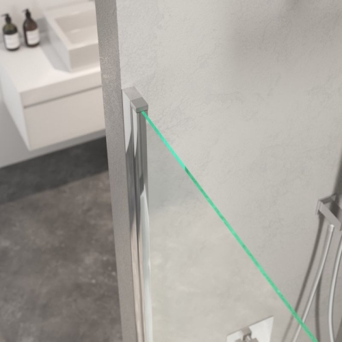 Шторка для ванны Berges River S 80, стекло прозрачное фото 4