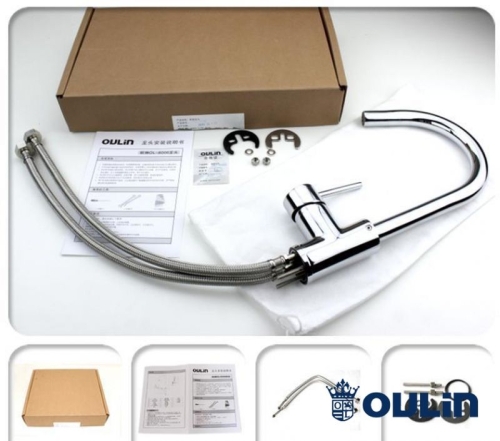 Смеситель для для кухни OULIN OL-8006 хром фото 4
