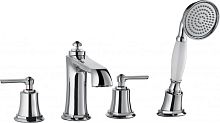 Смеситель врезной на борт ванны 4 отв CEZARES LIBERTY-F-BVD4-01 хром