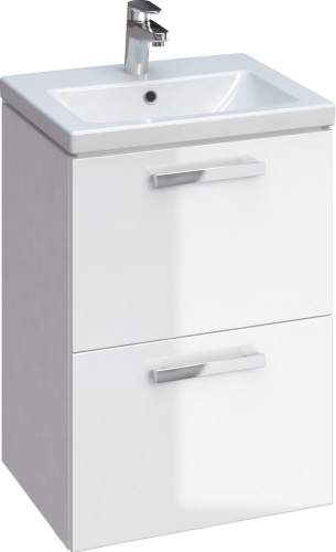 Тумба с раковиной Cersanit Melar 50, 60, 70, 80 подвесная/напольная, белая