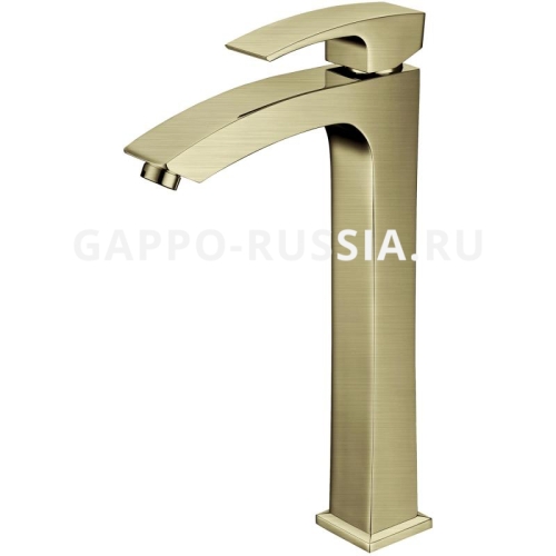 Смеситель высокий для раковины Gappo Jacob G1007-42 бронза