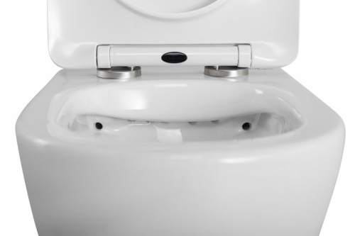 Унитаз подвесной безободковый Belbagno UNO 2.0 безободковый, сидение микролифт фото 4