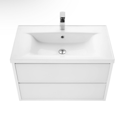 Тумба с умывальником Aquaton Римини 60, 80, 100 Белый Глянцевый фото 3
