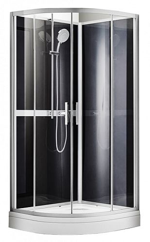 Душевая кабина без крыши Azario Denver 90х90х220 стекло прозрачное, тонированное Еasy Clean