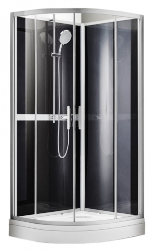 Душевая кабина без крыши Azario Denver 90х90х220 стекло прозрачное, тонированное Еasy Clean