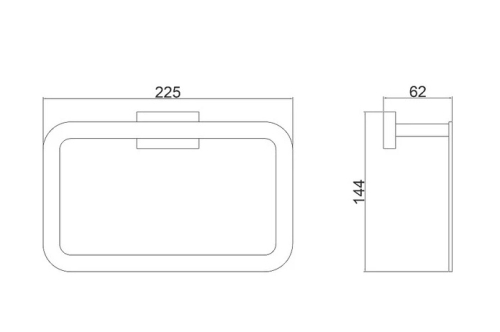 Кольцо для полотенец Belz B90404 Grafit Premium фото 2