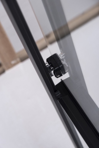 Душевое ограждение Niagara Нова/Nova NG-6812-08ВLACK 120*80, стекло прозрачное (без поддона) фото 3