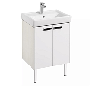 Тумба с раковиной Акватон Йорк 50, 60 Белый Глянцевый/Выбеленное Дерево