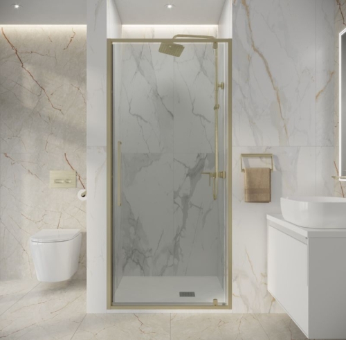 Душева дверь в нишу Niagara Nova NG-45 80 90 100 золото фото 3