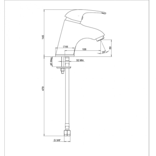 Смеситель для раковины Paini Smile 39CR205CAKM хром фото 5