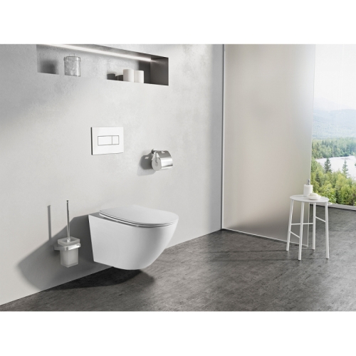 Унитаз подвесной безободковый Azario Grado AZ-0046-UQ3 с сидением микролифт, смыв Tornado (скрытое) фото 6