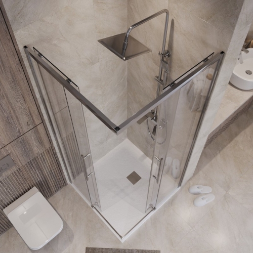 Душевое ограждение Niagara Нова/Nova NG-6628(6630)-34 80*80, 100*100,стекло прозрачное фото 5