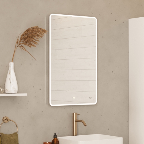 Зеркало с LED-подсветкой Dreja Point 50, 60*80, 80*90, 100, 120*70 фото 2