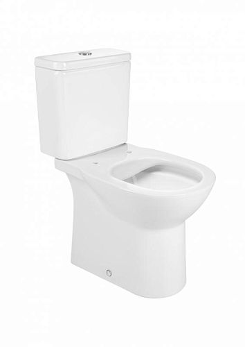 Унитаз напольный безободковый DEBBA Round, сидение м/л