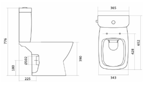 Компакт Santek Нео Rimless безободковый с тонким сидением дюропласт микролифт фото 4