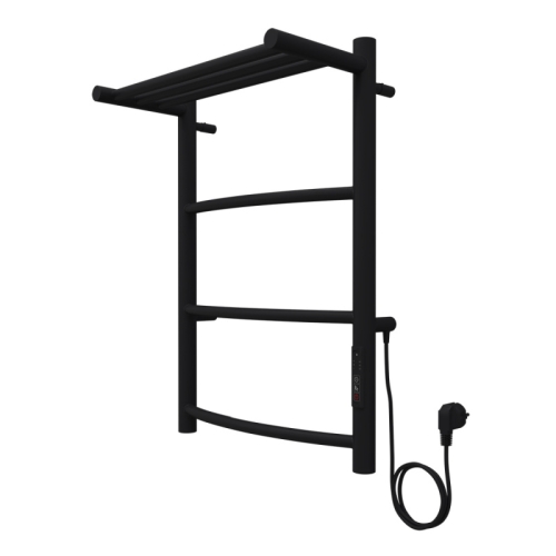 Полотенцесушитель электрический с полкой Azario Verona 40*60, 40*80, 50*80 черный