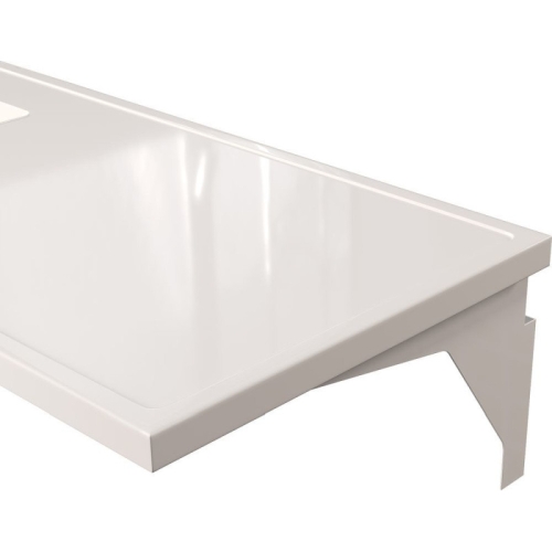 Тумба с раковиной над стиральной машиной Mirsant Soho Quadro 120 подвесная, белая фото 8