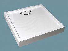 Поддон искусственный мрамор WeltWasser WFS 80*80, 90*90, 100*100/15 + сифон