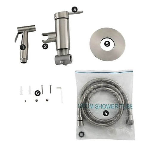 Смеситель с гигиеническим душем Gappo G7299-30 сатин фото 7