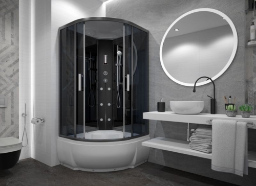 Душевая кабина ERLIT 90*90 ER5709TP-C24-RUS тонированная фото 3