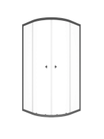 Душевое ограждение Triton Альфа-Графит 90*90, 100*100 прозрачное стекло