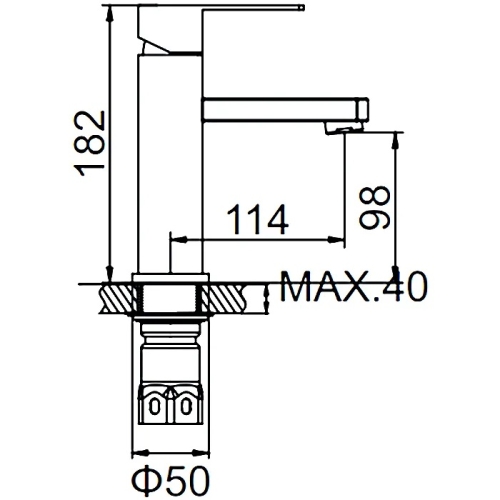 Смеситель на умывальник Ledeme L71033B черный фото 2
