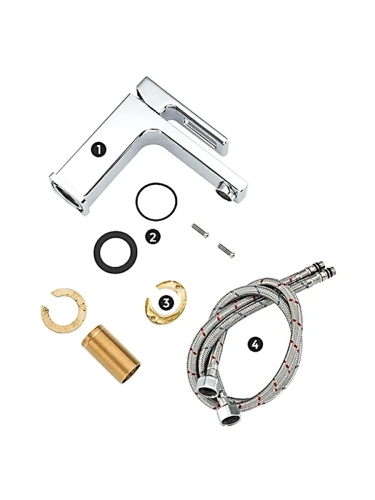 Смеситель для раковины Gappo Futura G1018-1 хром фото 5